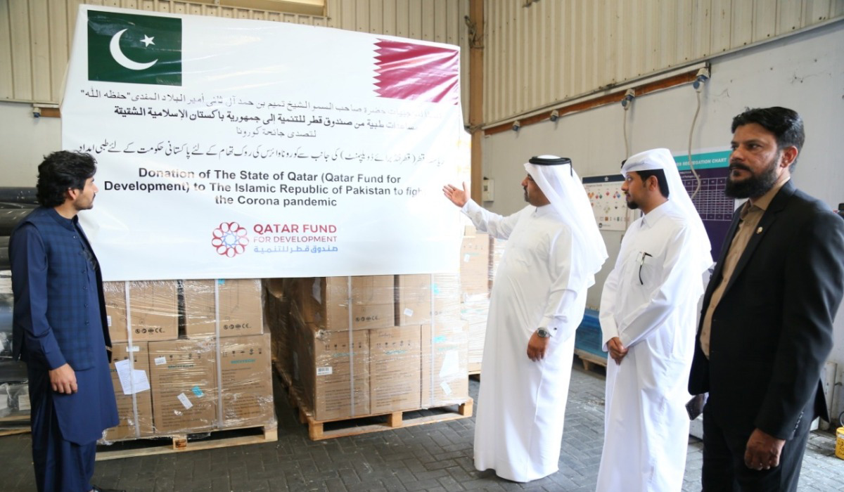 Qatar sends 3.4 tonnes of COVID-19 medical aid to Pakistan